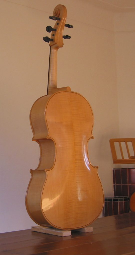 violoncello piccolo achterzijde